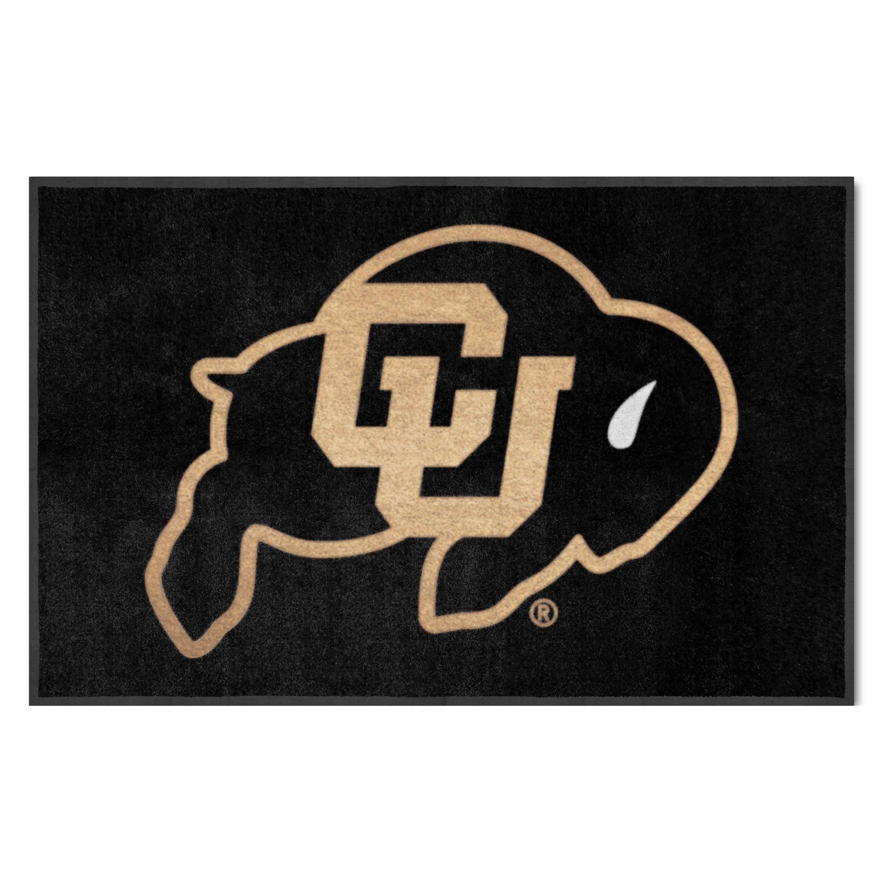 Colorado Buffaloes 4X6 High-Traffic Mat with Durable Rubber Backing - Landscape Orientation