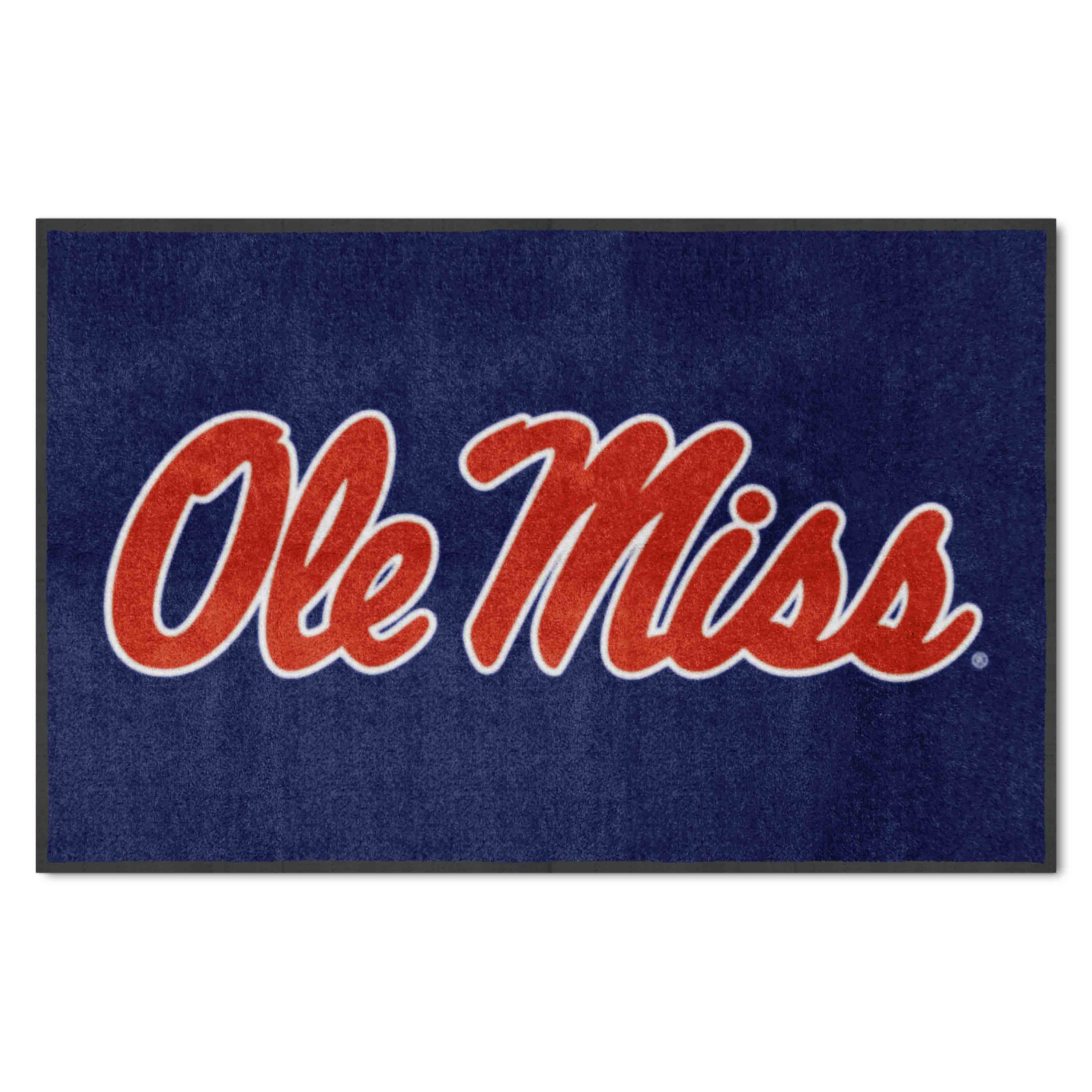 Ole Miss4X6 High-Traffic Mat with Durable Rubber Backing - Landscape Orientation - Ole Miss