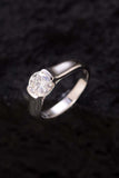 1.5 Carat Moissanite 925 Sterling Silver Ring Trendsi