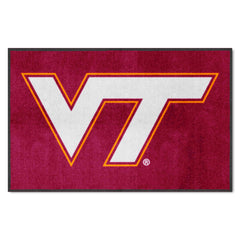 Virginia Tech 4X6 High-Traffic Mat with Durable Rubber Backing - Landscape Orientation