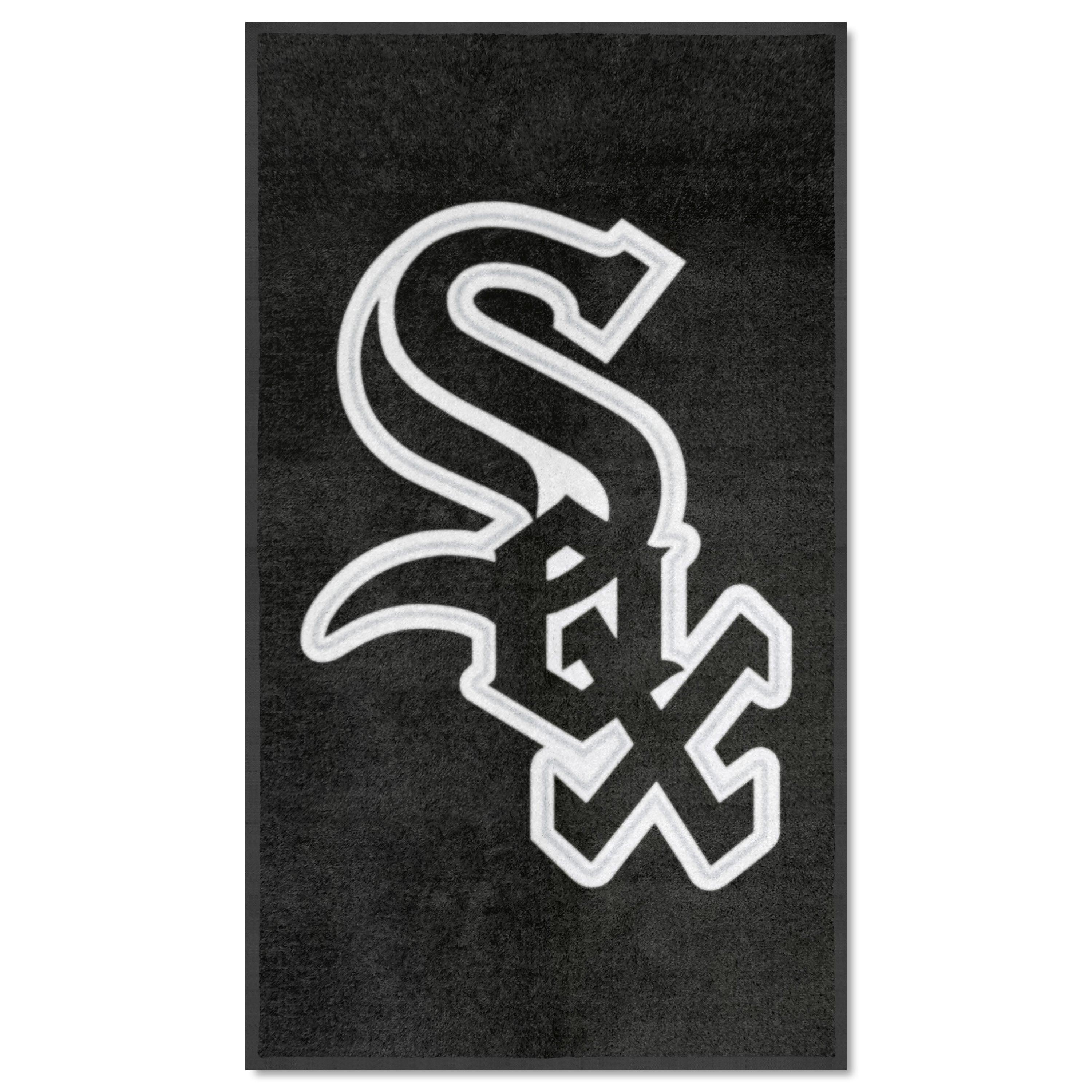 Chicago White Sox 3X5 High-Traffic Mat with Durable Rubber Backing - Portrait Orientation