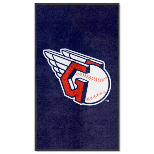 Cleveland Indians 3X5 High-Traffic Mat with Durable Rubber Backing - Portrait Orientation