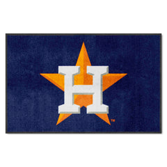 Houston Astros 4X6 High-Traffic Mat with Durable Rubber Backing - Landscape Orientation