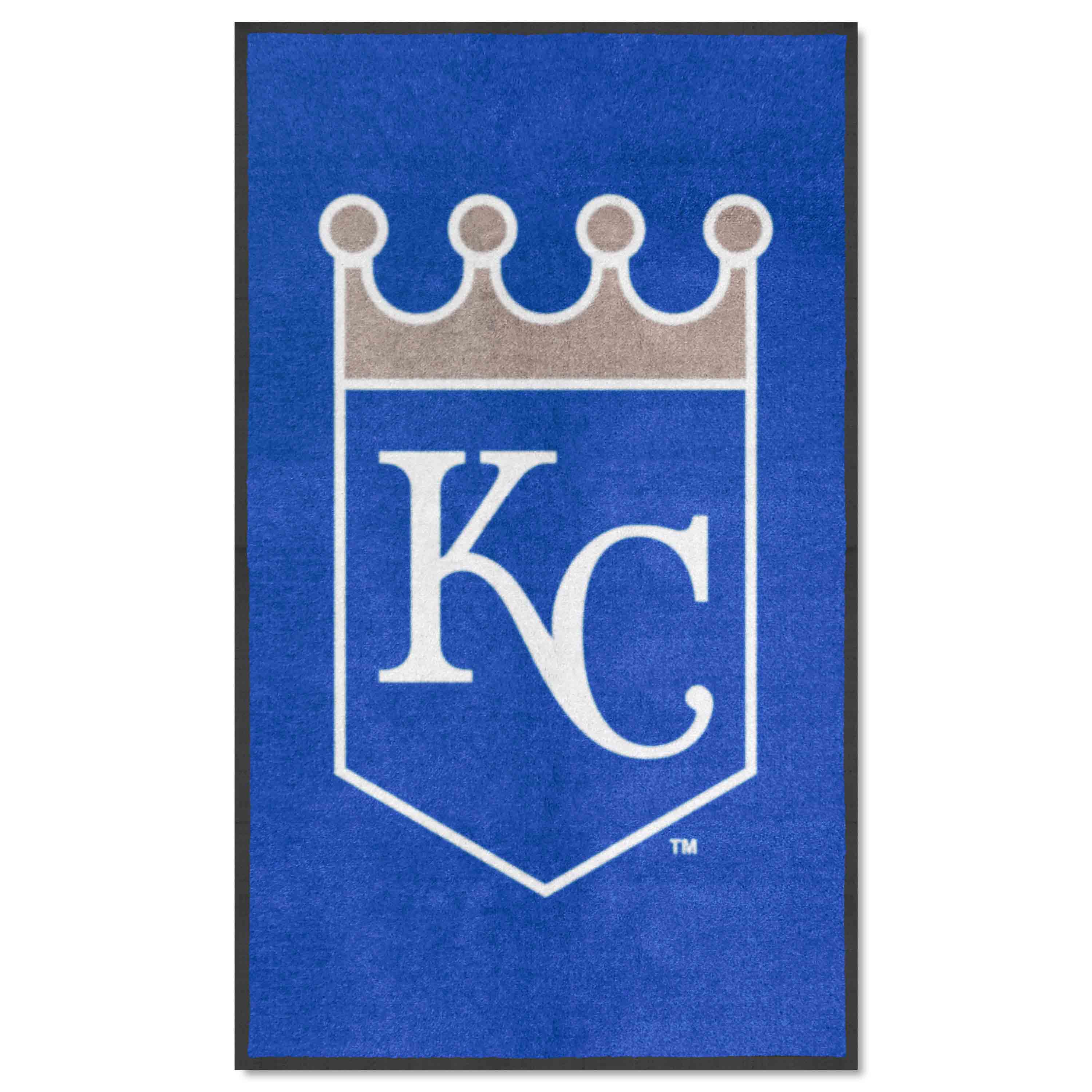 Kansas City Royals 3X5 High-Traffic Mat with Durable Rubber Backing - Portrait Orientation