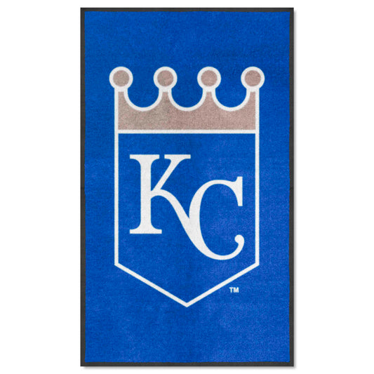 Kansas City Royals 3X5 High-Traffic Mat with Durable Rubber Backing - Portrait Orientation