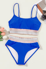 Scoop Neck Spaghetti Strap Bikini Set Trendsi