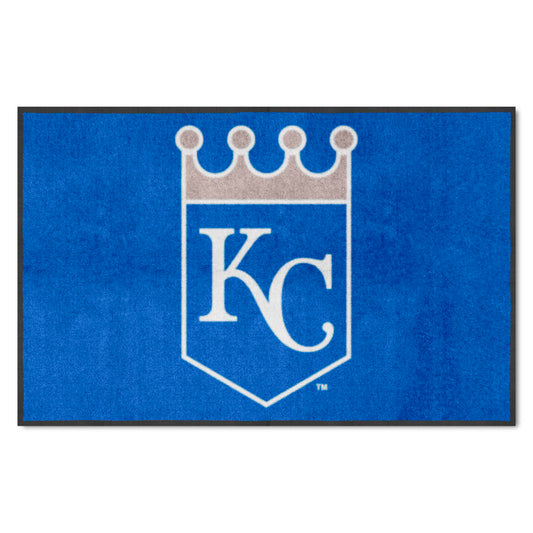 Kansas City Royals 4X6 High-Traffic Mat with Durable Rubber Backing - Landscape Orientation