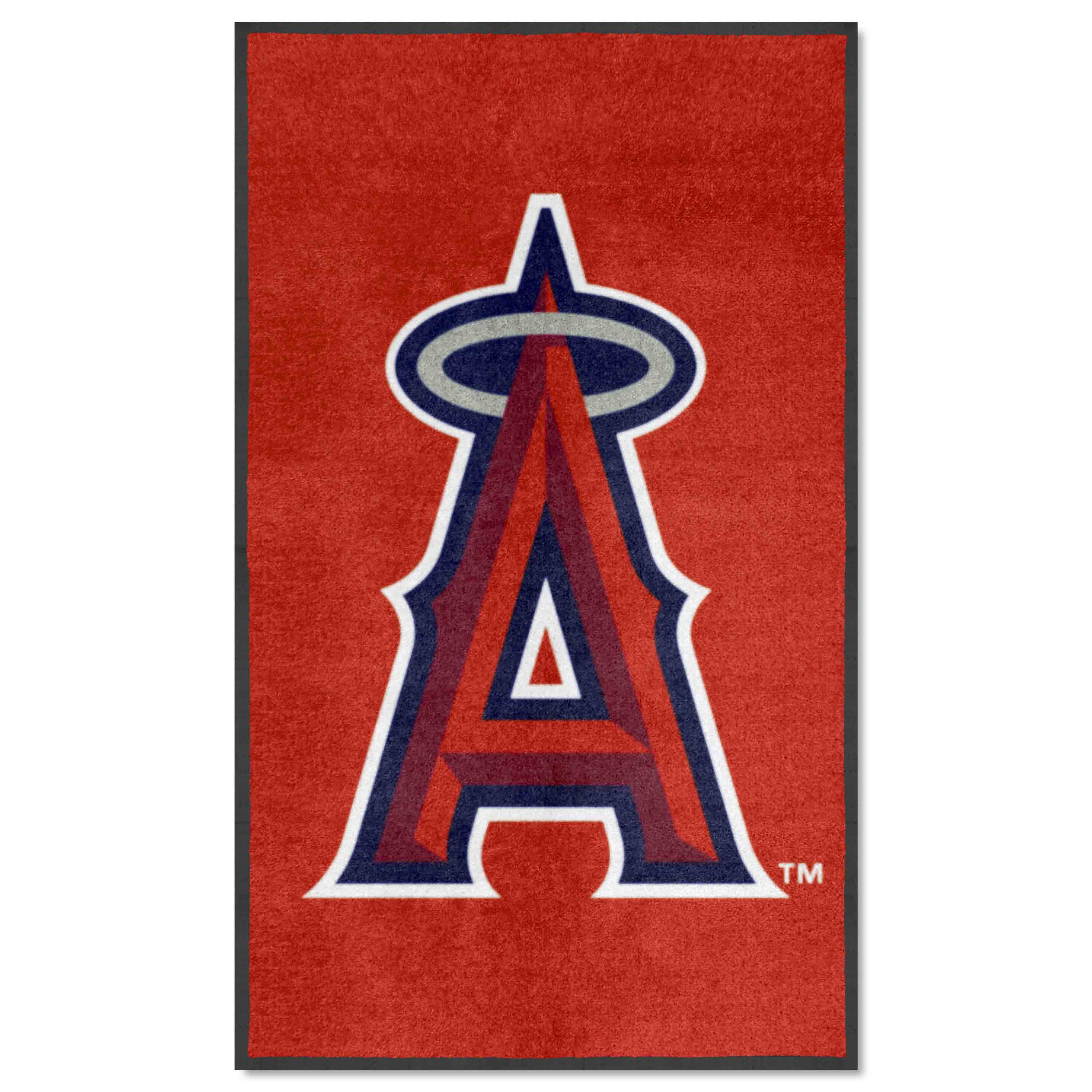 Los Angeles Angels 3X5 High-Traffic Mat with Durable Rubber Backing - Portrait Orientation