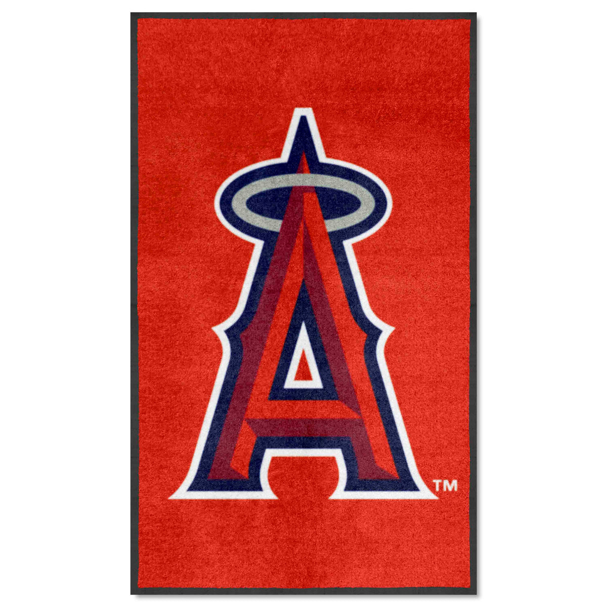 Los Angeles Angels 3X5 High-Traffic Mat with Durable Rubber Backing - Portrait Orientation