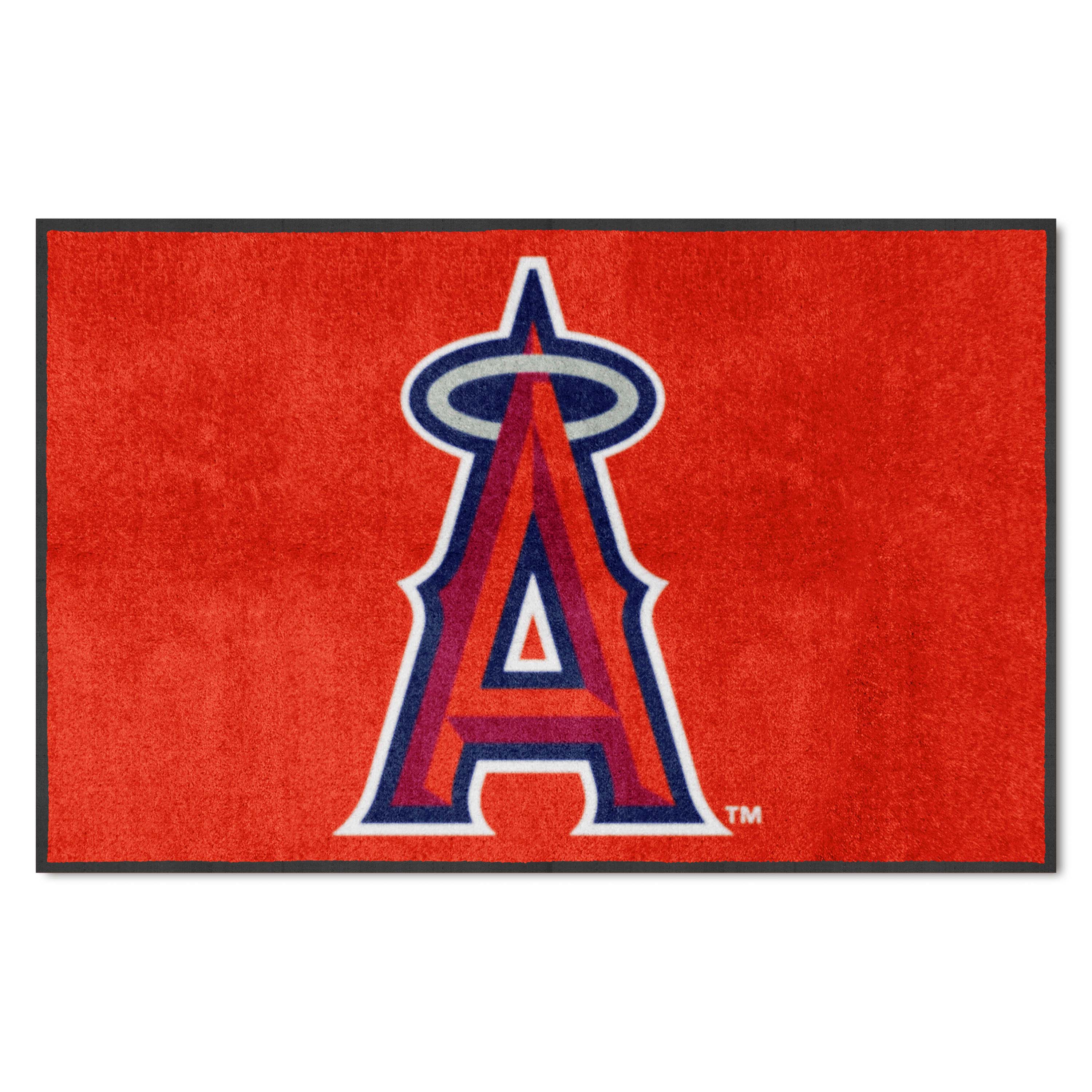 Los Angeles Angels 4X6 High-Traffic Mat with Durable Rubber Backing - Landscape Orientation