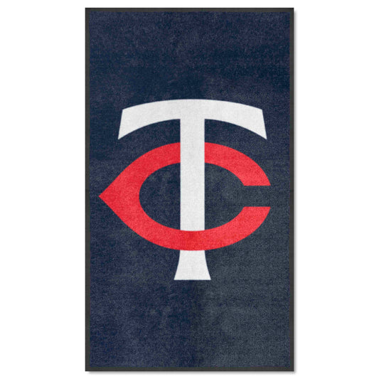 Minnesota Twins 3X5 High-Traffic Mat with Durable Rubber Backing - Portrait Orientation