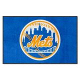 New York Mets 4X6 High-Traffic Mat with Durable Rubber Backing - Landscape Orientation