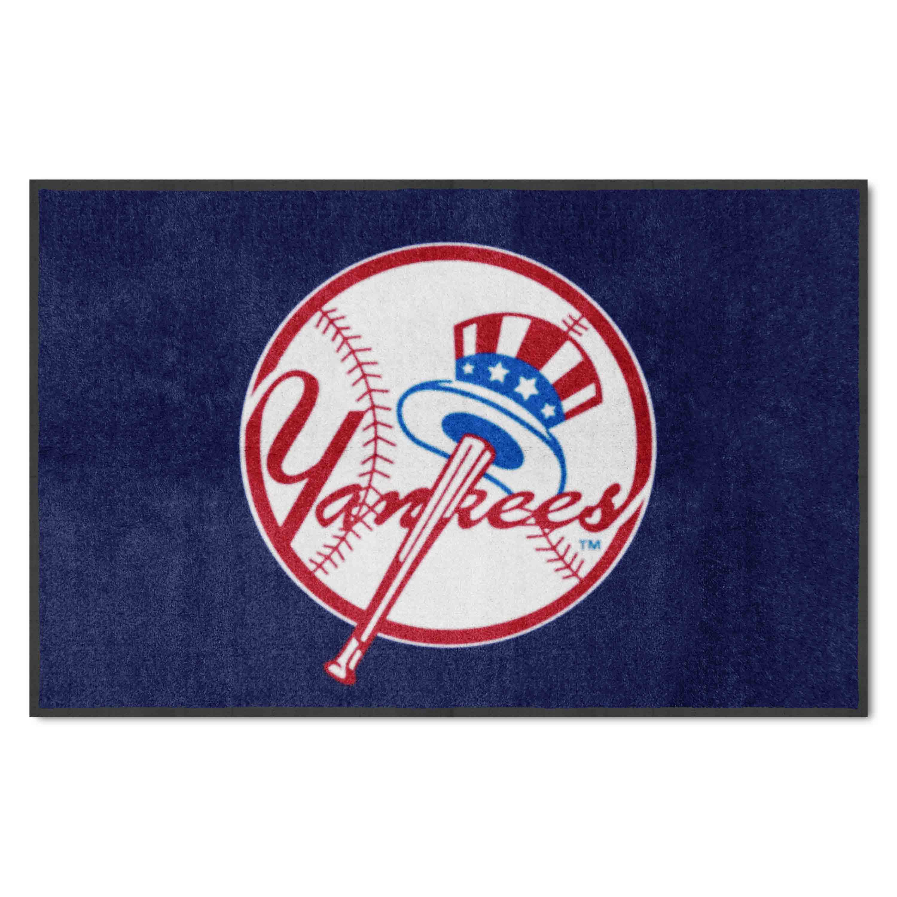 New York Yankees 4X6 High-Traffic Mat with Durable Rubber Backing - Landscape Orientation