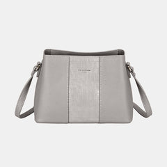 David Jones PU Leather Crossbody Bag - Trendsi