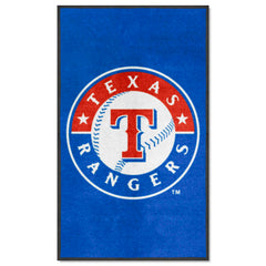 Texas Rangers 3X5 High-Traffic Mat with Durable Rubber Backing - Portrait Orientation