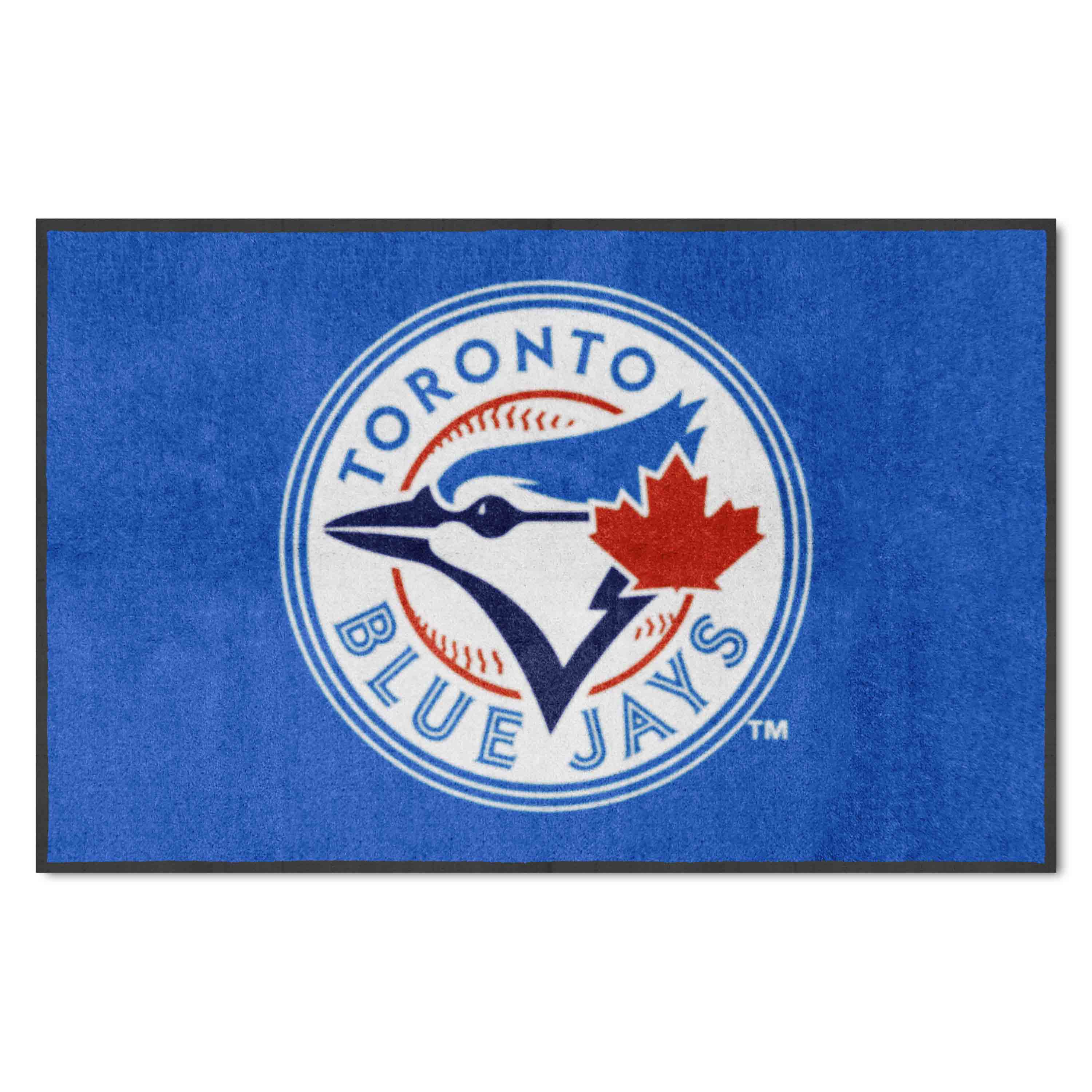 Toronto Blue Jays 4X6 High-Traffic Mat with Durable Rubber Backing - Landscape Orientation