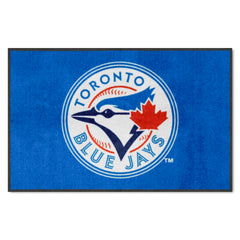 Toronto Blue Jays 4X6 High-Traffic Mat with Durable Rubber Backing - Landscape Orientation