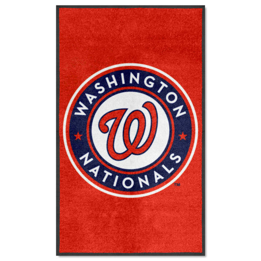 Washington Nationals 3X5 High-Traffic Mat with Durable Rubber Backing - Portrait Orientation