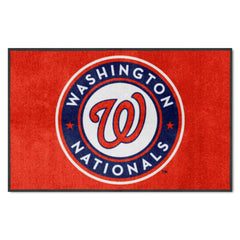 Washington Nationals 4X6 High-Traffic Mat with Durable Rubber Backing - Landscape Orientation