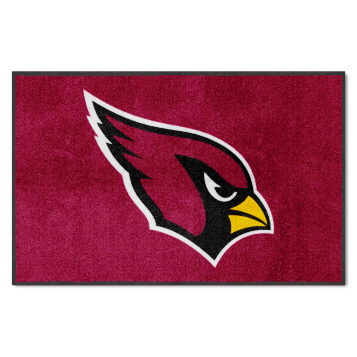 Arizona Cardinals 4X6 High-Traffic Mat with Durable Rubber Backing - Landscape Orientation