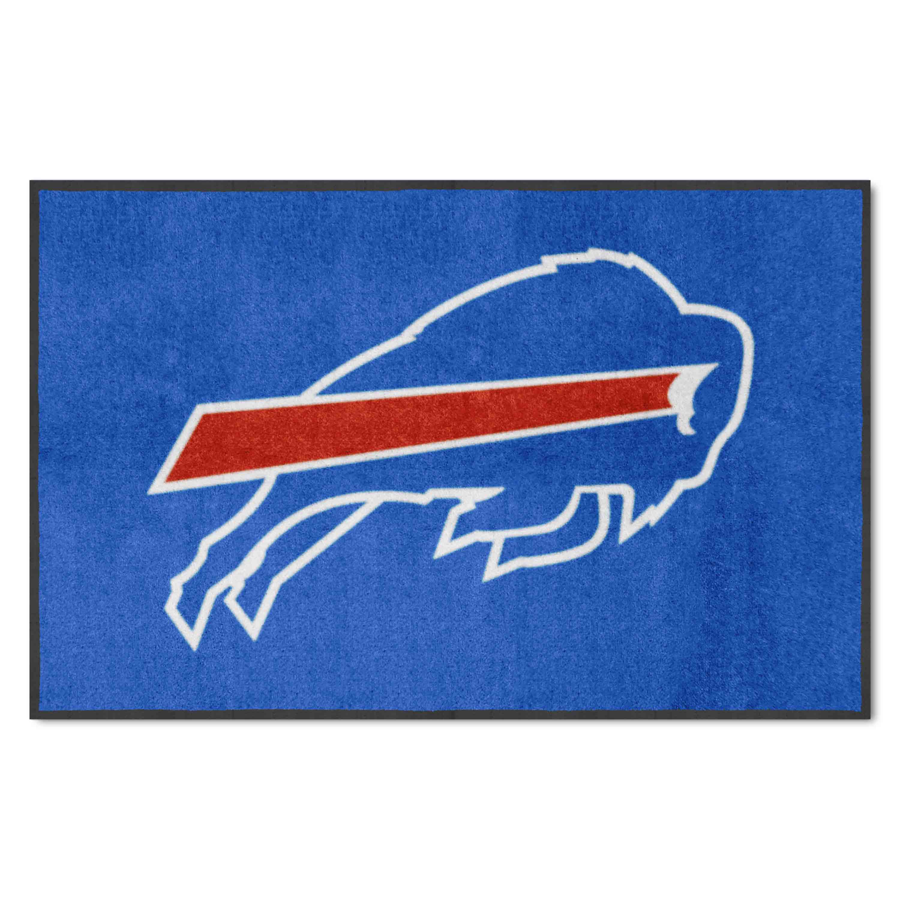 Buffalo Bills 4X6 High-Traffic Mat with Durable Rubber Backing - Landscape Orientation - Buffalo Bills