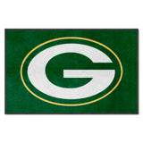 Green Bay Packers 4X6 High-Traffic Mat with Durable Rubber Backing - Landscape Orientation - Green Bay Packers