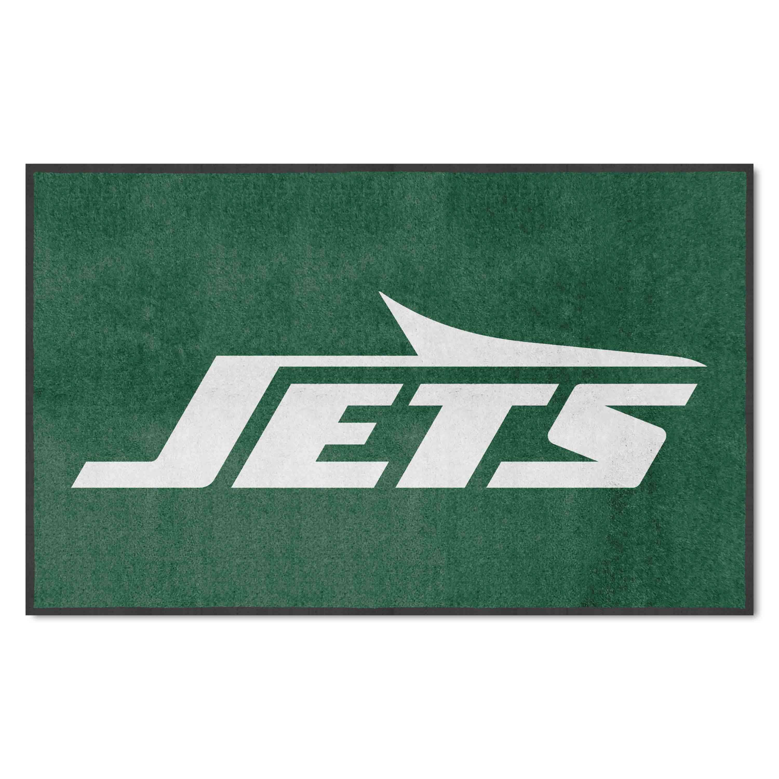 New York Jets 4X6 High-Traffic Mat with Durable Rubber Backing - Landscape Orientation