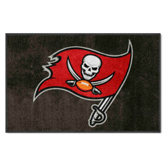 Tampa Bay Buccaneers 4X6 High-Traffic Mat with Durable Rubber Backing - Landscape Orientation