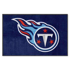 Tennessee Titans 4X6 High-Traffic Mat with Durable Rubber Backing - Landscape Orientation