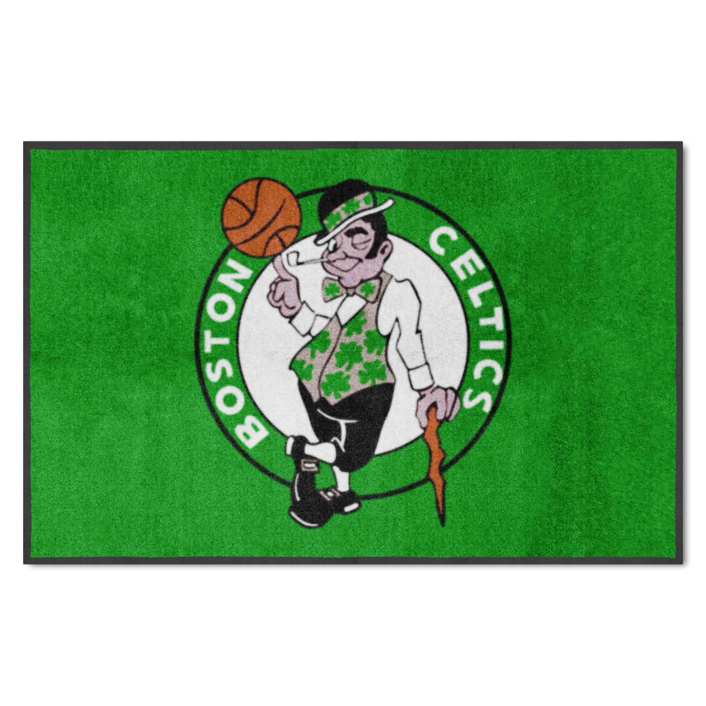 Boston Celtics 4X6 High-Traffic Mat with Durable Rubber Backing - Landscape Orientation - Boston Celtics