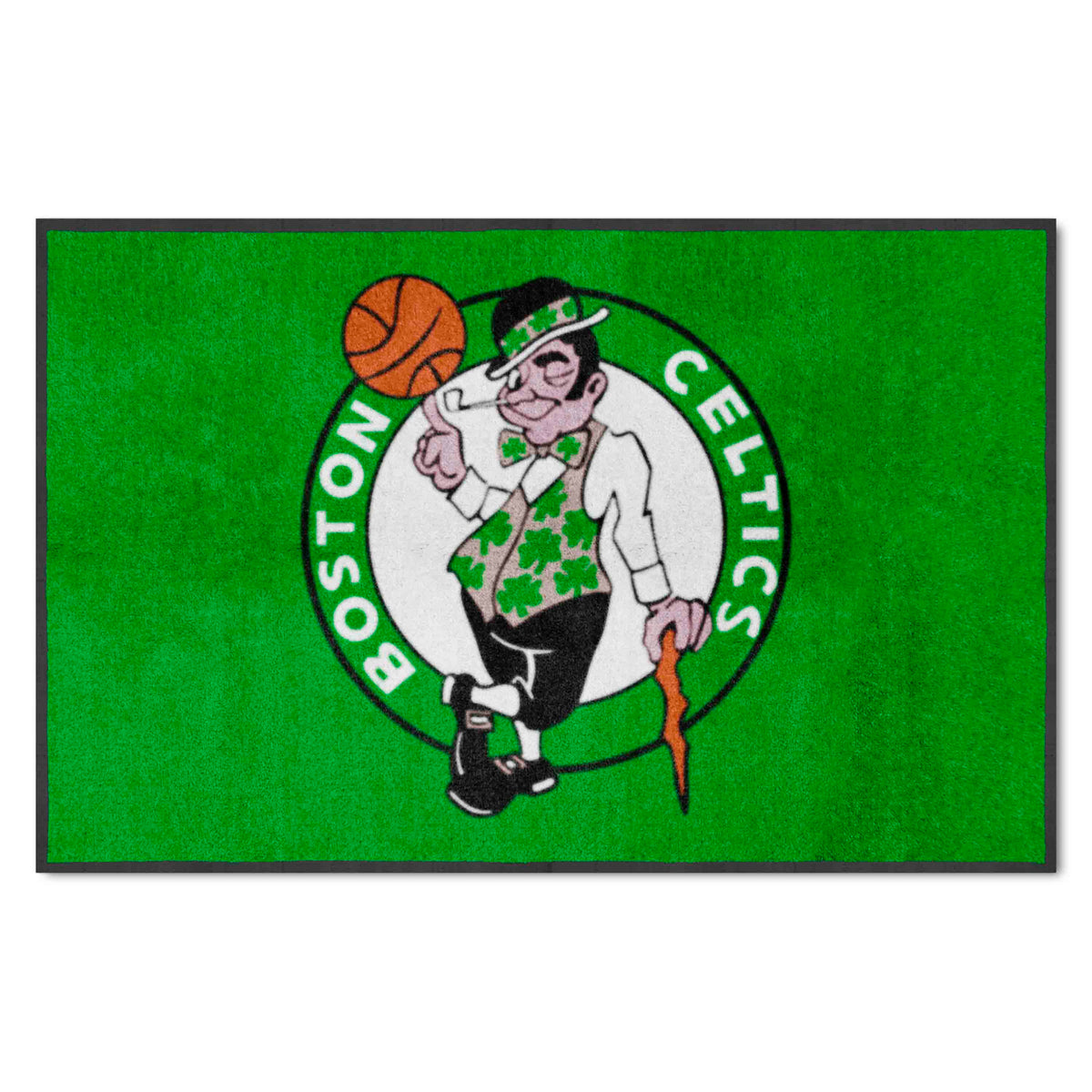 Boston Celtics 4X6 High-Traffic Mat with Durable Rubber Backing - Landscape Orientation