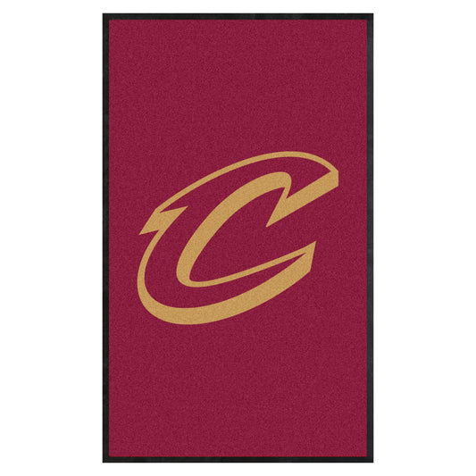 Cleveland Cavaliers 3X5 High-Traffic Mat with Durable Rubber Backing - Portrait Orientation