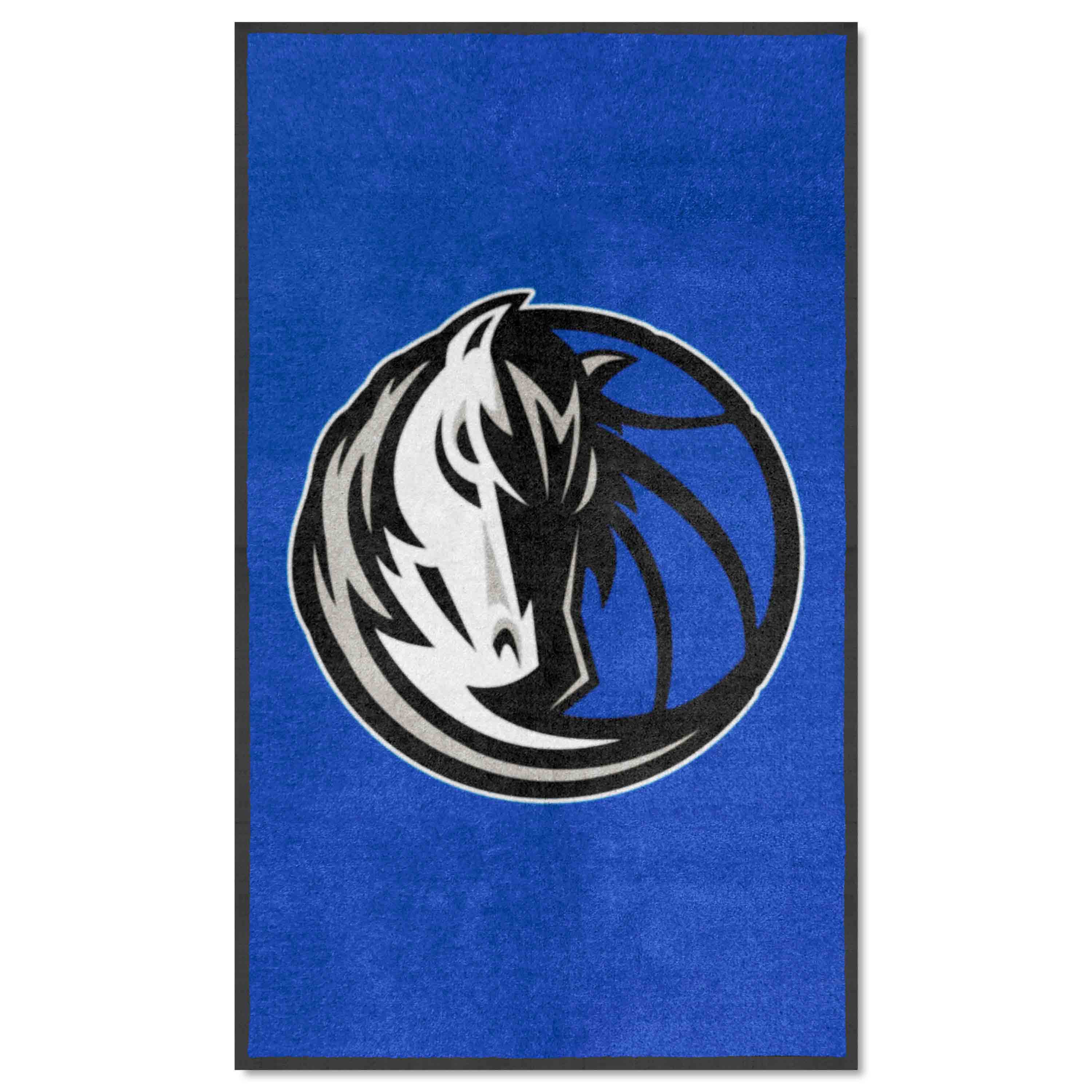 Dallas Mavericks 3X5 High-Traffic Mat with Durable Rubber Backing - Portrait Orientation - Dallas Mavericks