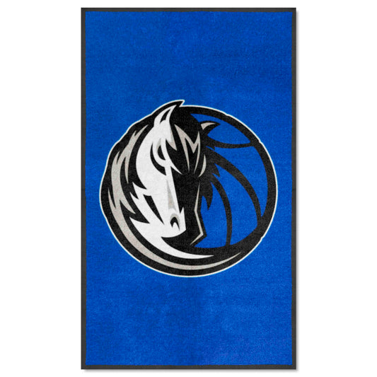 Dallas Mavericks 3X5 High-Traffic Mat with Durable Rubber Backing - Portrait Orientation