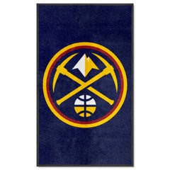 Denver Nuggets 3X5 High-Traffic Mat with Durable Rubber Backing - Portrait Orientation