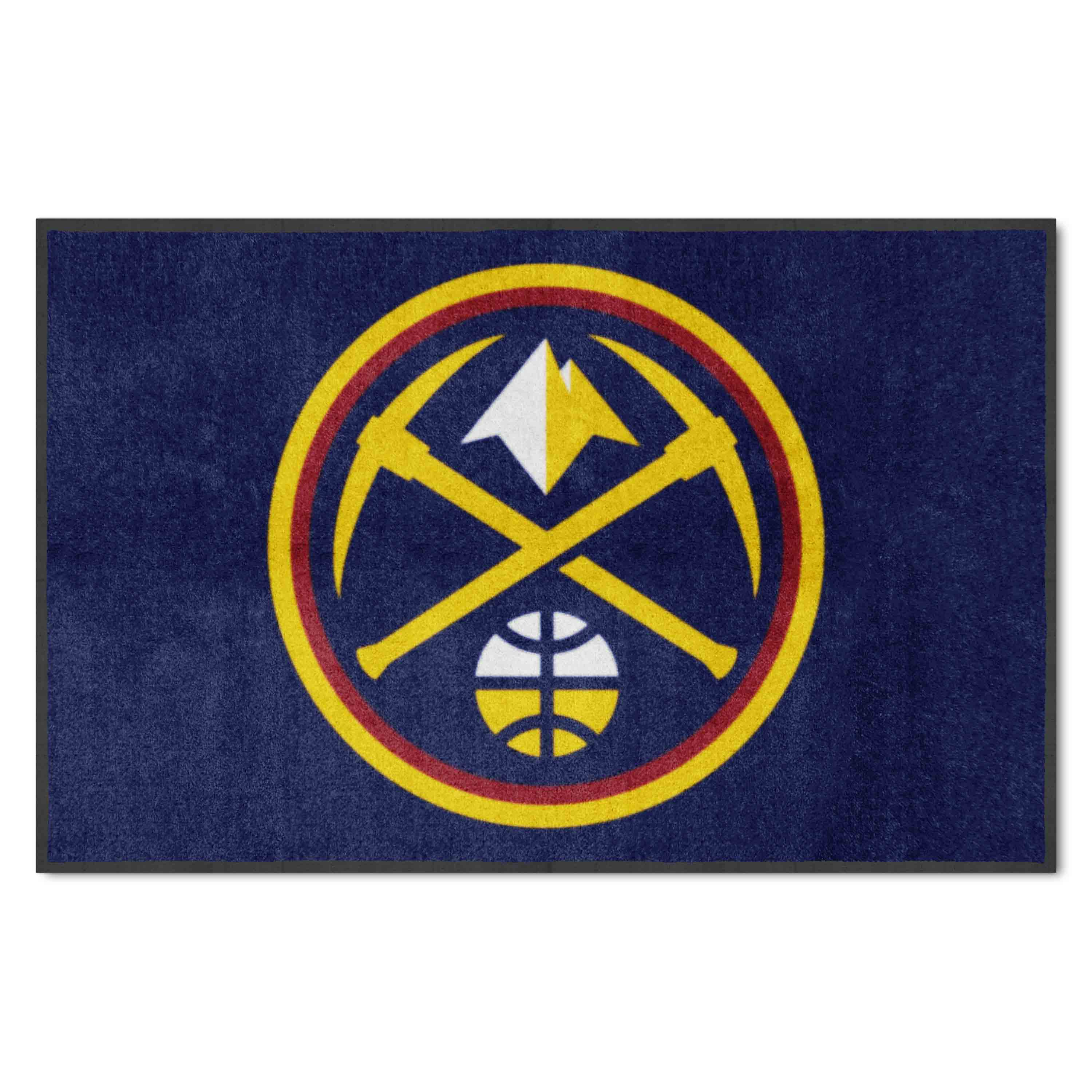 Denver Nuggets 4X6 High-Traffic Mat with Durable Rubber Backing - Landscape Orientation