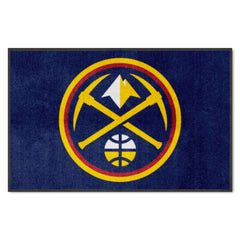 Denver Nuggets 4X6 High-Traffic Mat with Durable Rubber Backing - Landscape Orientation