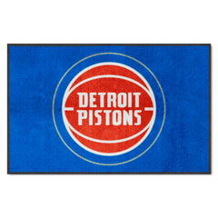 Detroit Pistons 4X6 High-Traffic Mat with Durable Rubber Backing - Landscape Orientation