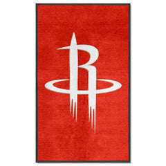 Houston Rockets 3X5 High-Traffic Mat with Durable Rubber Backing - Portrait Orientation - Houston Rockets