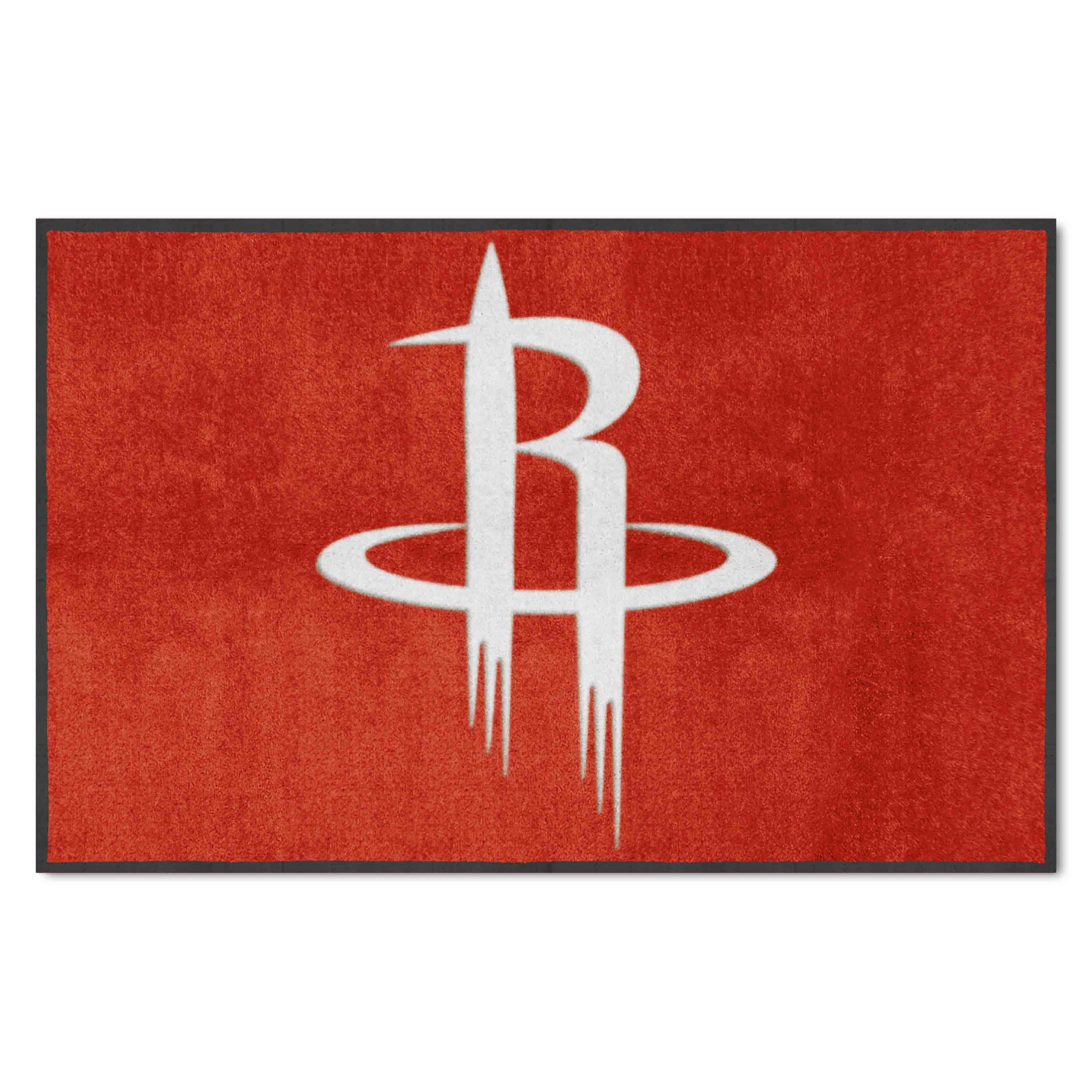 Houston Rockets 4X6 High-Traffic Mat with Durable Rubber Backing - Landscape Orientation