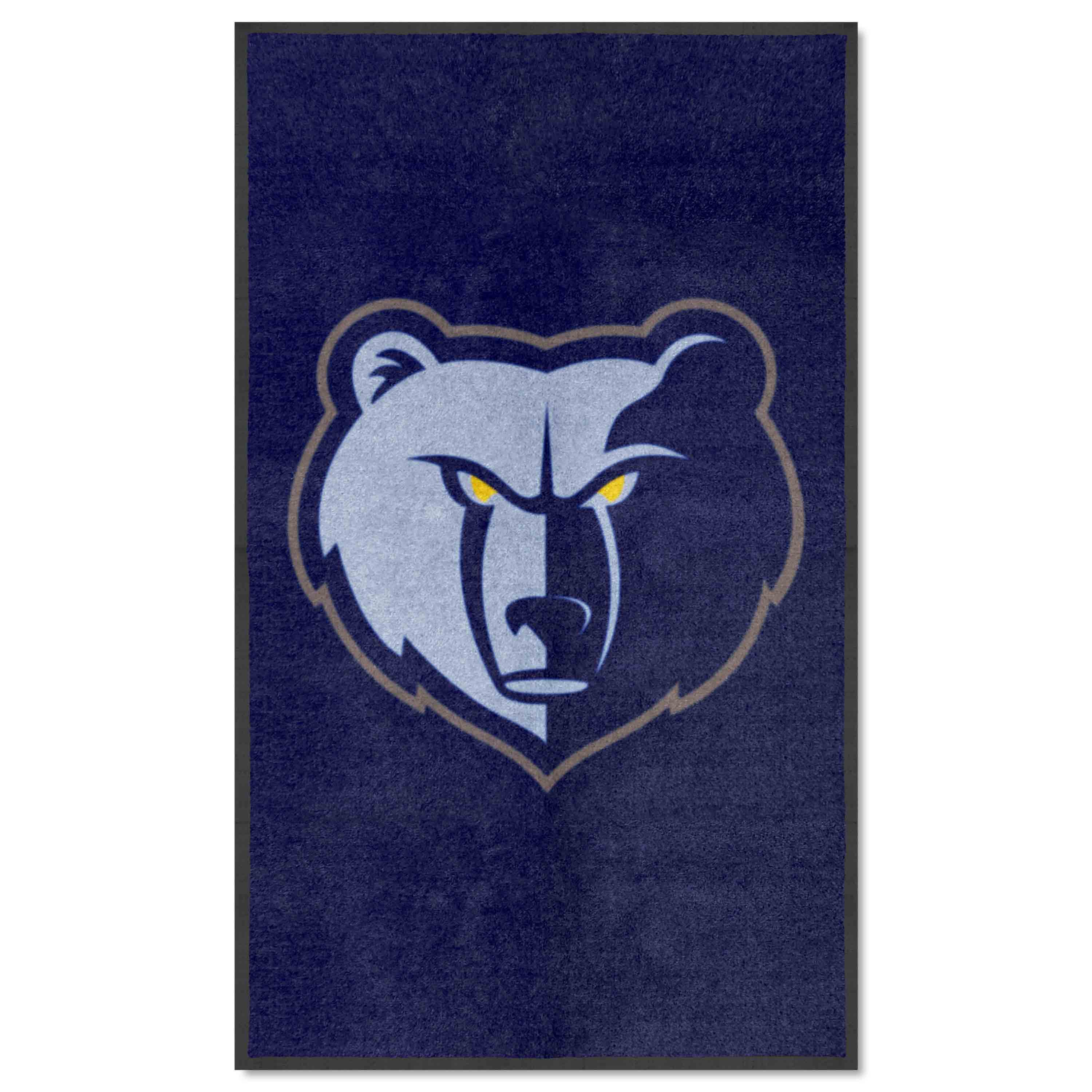 Memphis Grizzlies 3X5 High-Traffic Mat with Durable Rubber Backing - Portrait Orientation