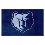 Memphis Grizzlies 4X6 High-Traffic Mat with Durable Rubber Backing - Landscape Orientation