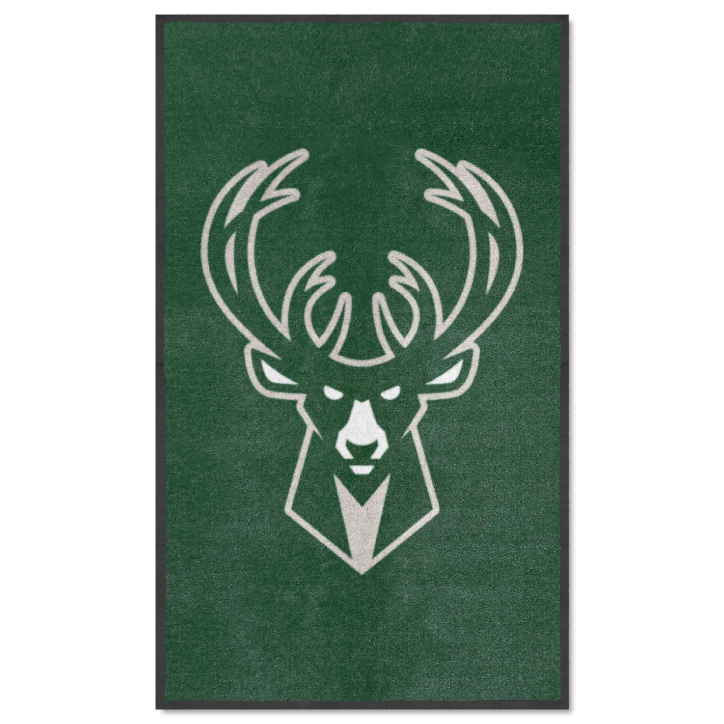 Milwaukee Bucks 3X5 High-Traffic Mat with Durable Rubber Backing - Portrait Orientation