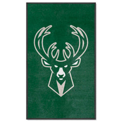 Milwaukee Bucks 3X5 High-Traffic Mat with Durable Rubber Backing - Portrait Orientation