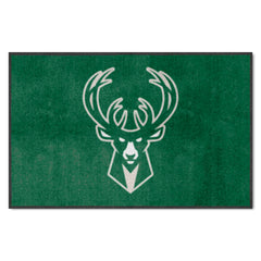 Milwaukee Bucks 4X6 High-Traffic Mat with Durable Rubber Backing - Landscape Orientation