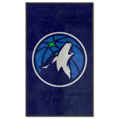 Minnesota Timberwolves 3X5 High-Traffic Mat with Durable Rubber Backing - Portrait Orientation