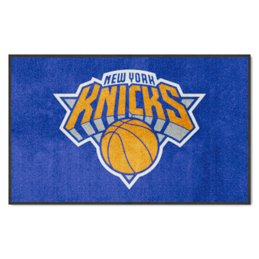 New York Knicks 4X6 High-Traffic Mat with Durable Rubber Backing - Landscape Orientation