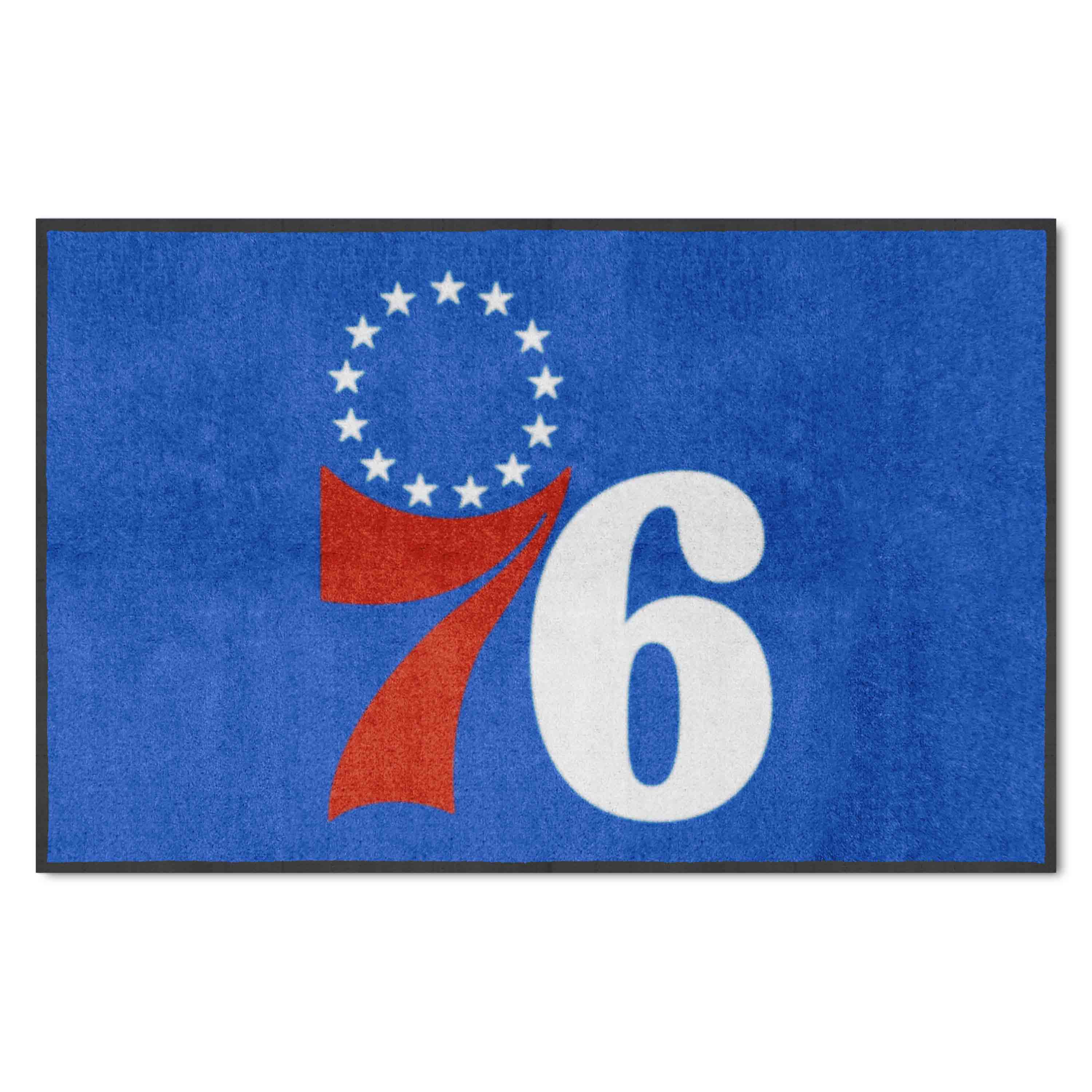 Philadelphia 76ers 4X6 High-Traffic Mat with Durable Rubber Backing - Landscape Orientation