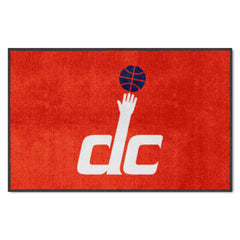 Washington Wizards 4X6 High-Traffic Mat with Durable Rubber Backing - Landscape Orientation