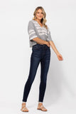 Judy Blue Full Size High Waist Handsand Skinny Jeans - Trendsi